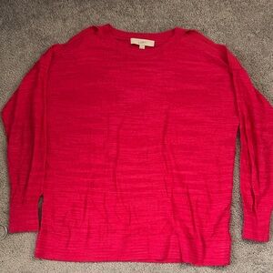 LOFT Vibrant Pink Knit Top